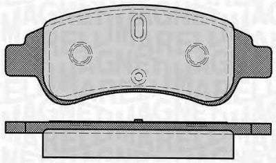 MAGNETI MARELLI 363916060170 -  Комплект тормозных колодок, дисковый тормоз